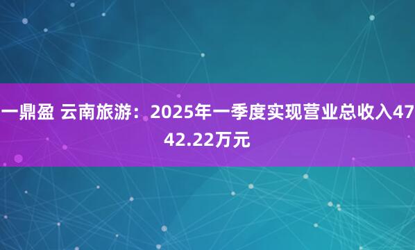 一鼎盈 云南旅游：2025年一季度实现营业总收入4742.22万元