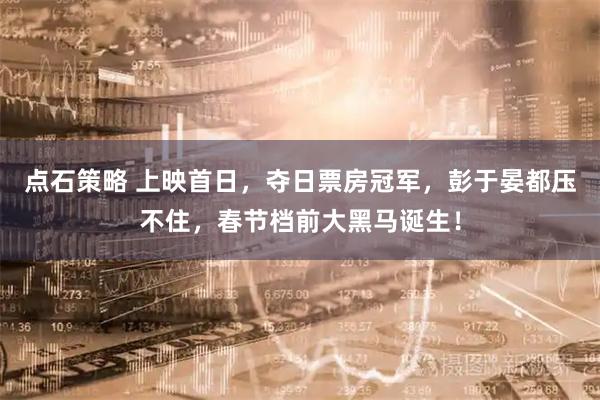 点石策略 上映首日，夺日票房冠军，彭于晏都压不住，春节档前大黑马诞生！